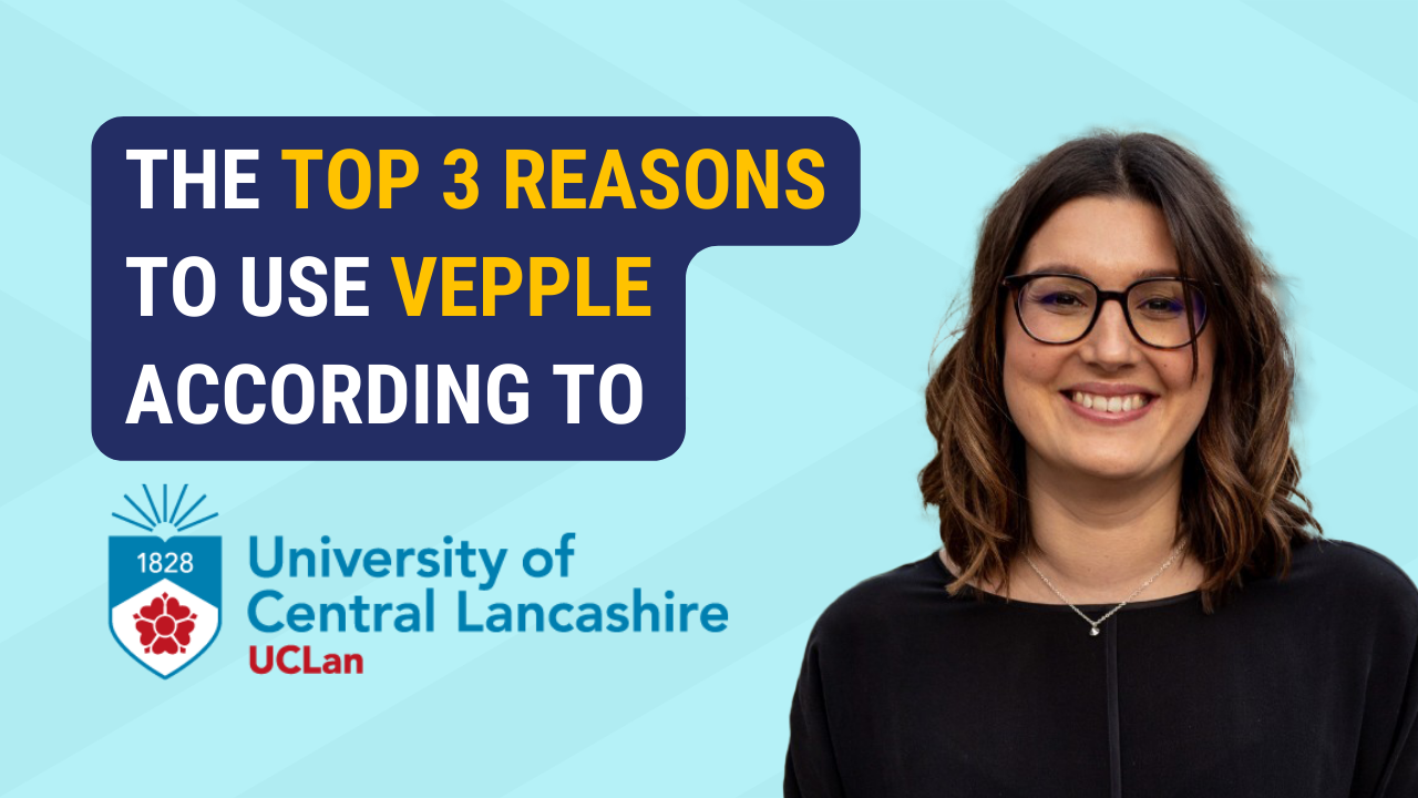 Carla Banks from UCLan talks about what Vepple does for them