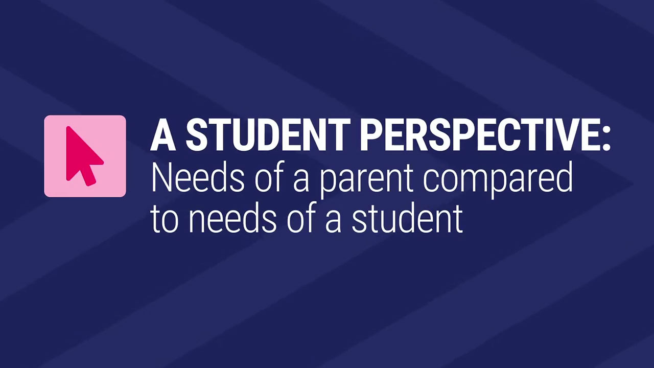 Card image for "12 - Needs of a parent compared to needs of a student"