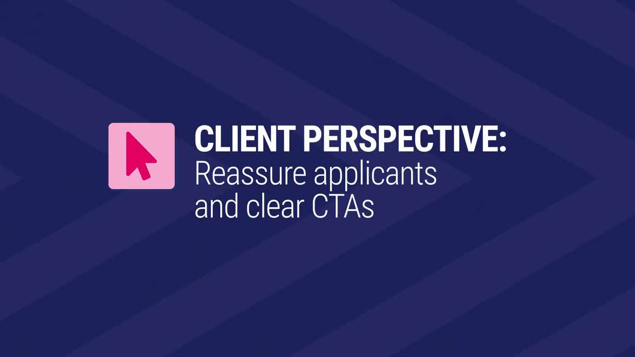 Card image for "37 - Client Perspective: Reassuring Applicants and Clear CTAs"