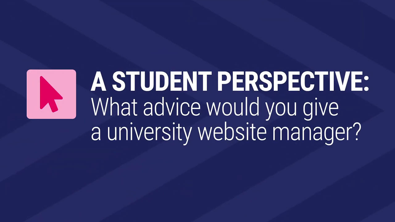 Card image for "08 - What advice would you give a university website manager?"